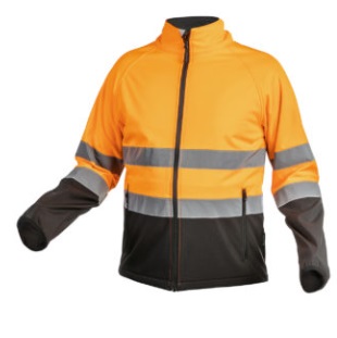 EXTER softshell jaka, atstarojoša, oranža (dažādi izmēri)