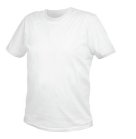 VILS kokvilnas T-krekls, balts (dažādi izmēri)