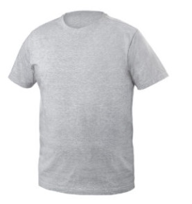 VILS kokvilnas T-krekls, pelēka melanža (dažādi izmēri)