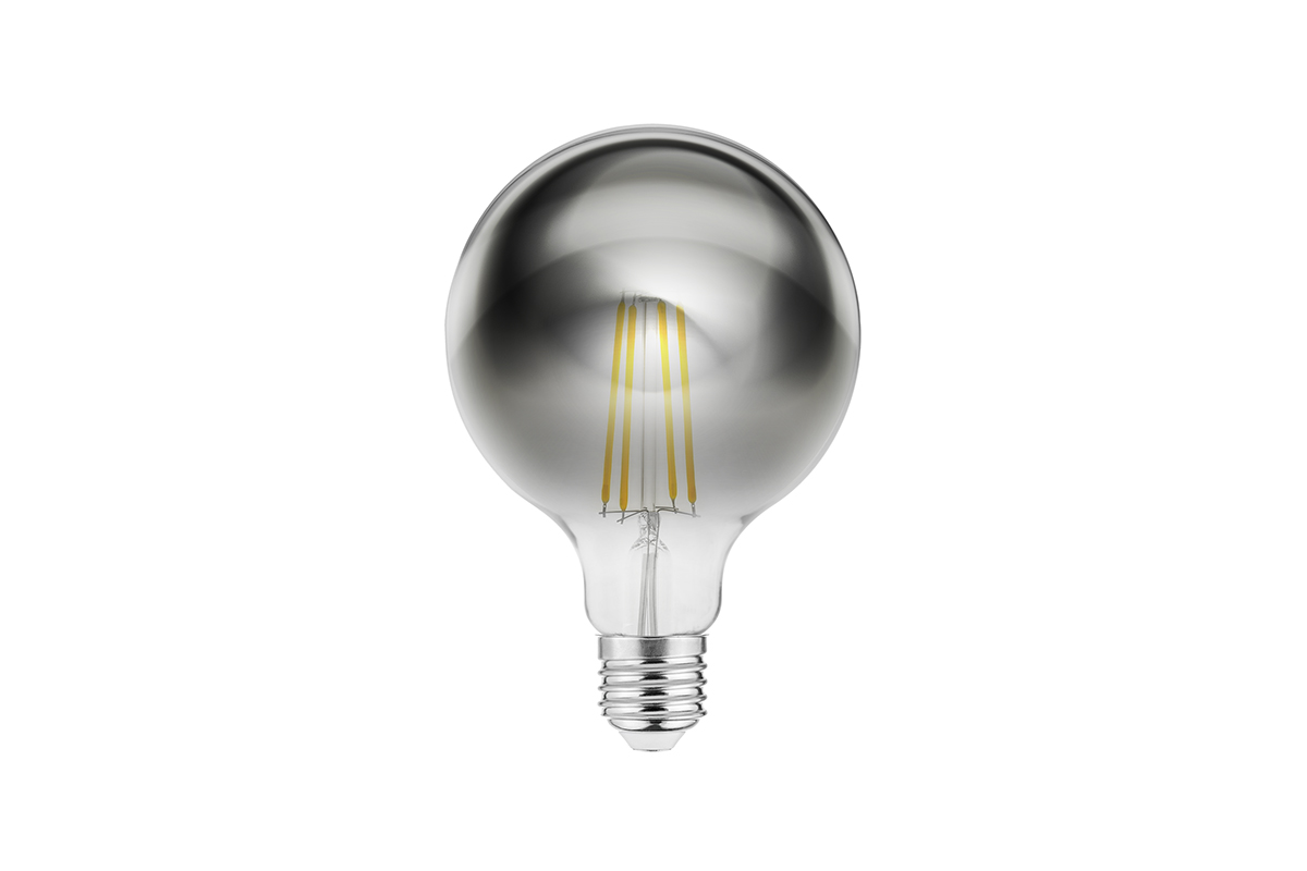 LED dekoratīvā spuldze FILAMENT, G95 , E27, 8W, 540lm, 2700K, silta balta krāsa