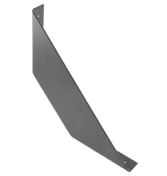 Plauktu balsts FLAT, 20x20 cm, melns
