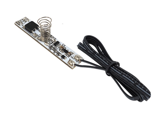 Aptumšojams skārienslēdzis W09 SPRING LED profiliem ar 2m kabeli, 12V, 60W