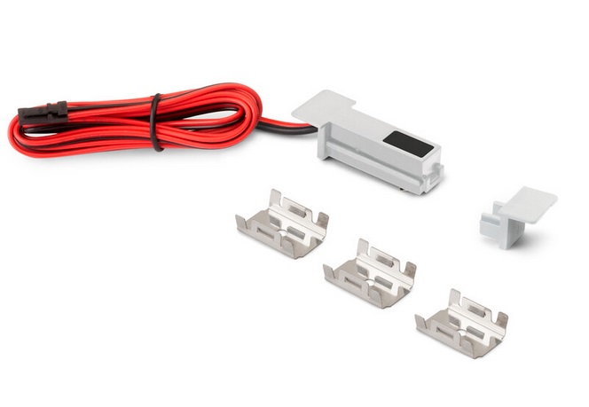 Dimmerējams 48W slēdzis Pyxis iefrēz. profiliem, 24V DC, pelēks