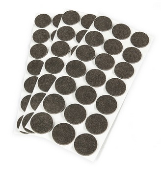 Līmējami filca paliktņi D30*3.5mm, 21 gab, brūni