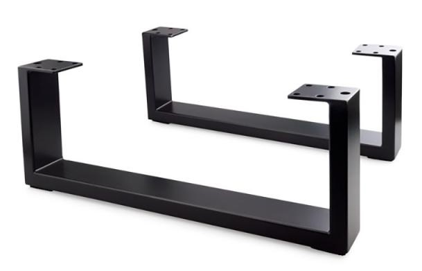 Mēbeļu kājas DN-808E, H120x350 mm (2 gab.), melnas
