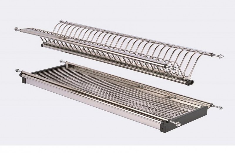 Trauku žāvētava 600mm, 2 stāvi, nerūsējošā tērauda