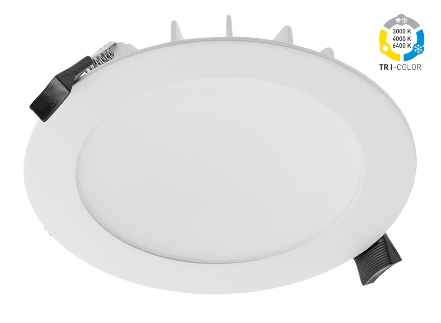 LED lampa AREZZO, no 18-35W, no 1800-3500lm, iebūvējama, 3-krāsu gaisma