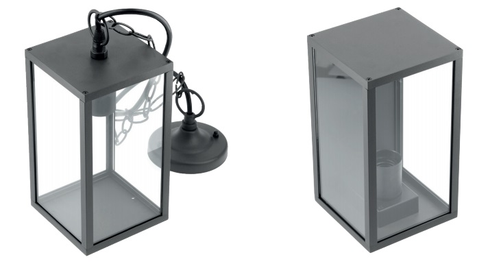 Āra LED gaismeklis VENTANA, max 20W, E27, pie sienas/iekarināms