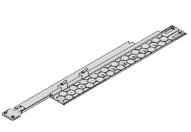 Sinhronizācijas komplekts 2in1, atvilktnes platumam 600–820 mm