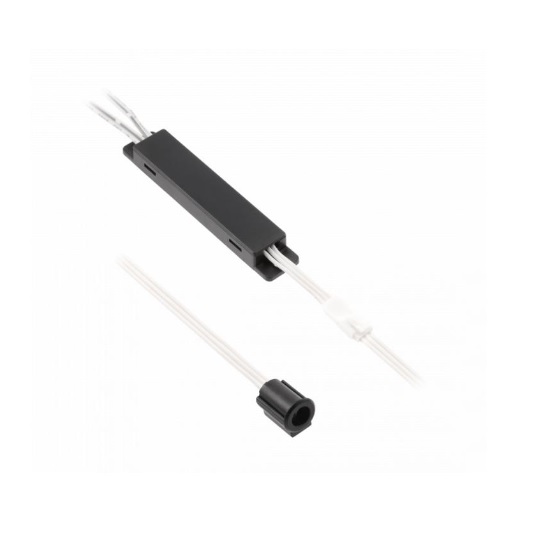 Bezkontakta slēdzis MIKRO IR 12V/36W, 1 sensors, vadi 2m un 1,2m, balts/melns