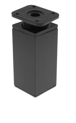 Mēbeļu kāja H-100 mm ,40x40  kantaina Melna