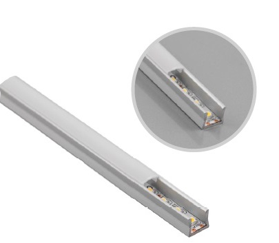 Profils LED lentām GLAX MICRO, uzliktais, 2m un 3m