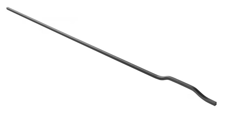 Alumīnija rokturis GRAVEL LONG, L=1200 mm, melns matēts