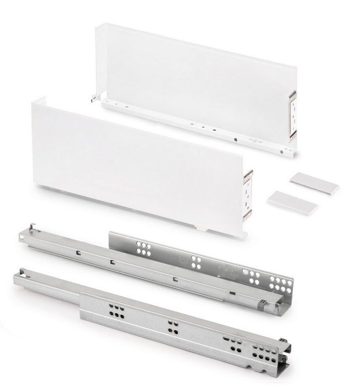 SIMPLEX atvilktņu komplekts H-159mm, L-490mm, balts