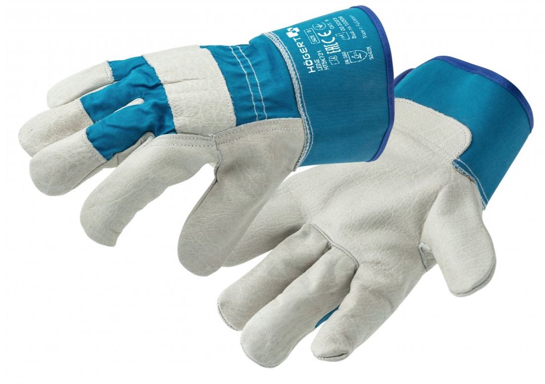 Cimdi ar cieto ādas atloku