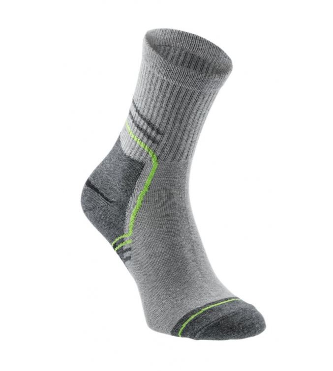 KAHL garās kokvilnas zeķes 3 pāri, gaiši pelēkas (dažādi izmēri)