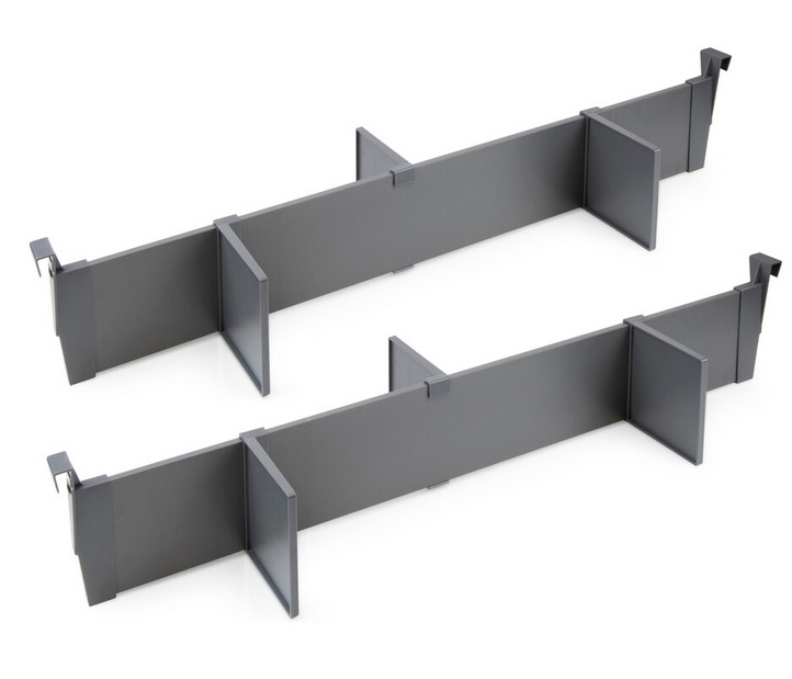 VERTEX-3D iekšējie atdalītāji 900mm platām atvilktnēm, antracīts (2 gab)