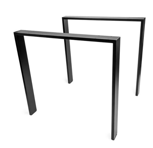 STELARIS galda kājas 973A, prof.80x20mm,  D780xH730 mm (2 gab.), melnas